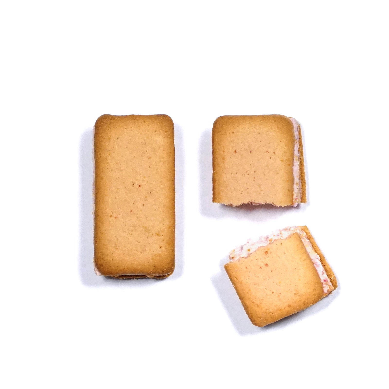 Strawberry cream biscuits